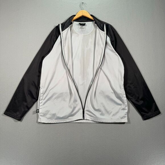 And1 Track Jacket Mens Extra Large White Full Zip Sweatshirt Basketball Hoop Mix - Picture 3 of 11